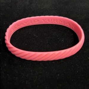 David Yurman Cable Pink Rubber 10MM Bracelet